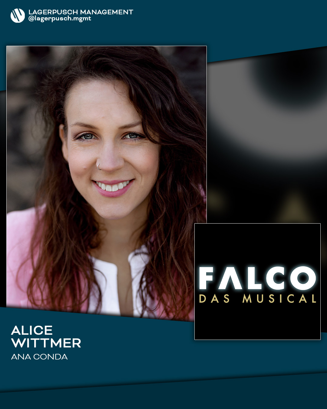 Alice Wittmer als alternierende Ana Conda bei „Falco – Das Musical“