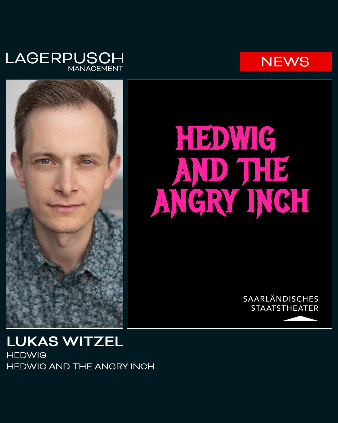 Lukas Witzel wird Hedwig in HEDWIG AND THE ANGRY INCH
