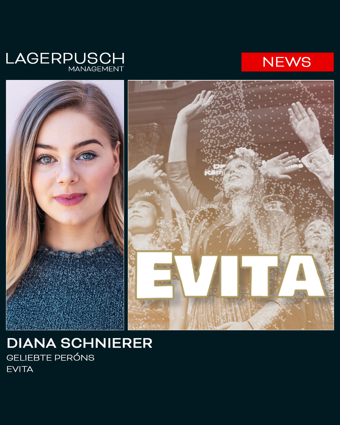 Diana Schnierer als Geliebte Peróns in „Evita“ bei den Schlossfestspielen Ettlingen