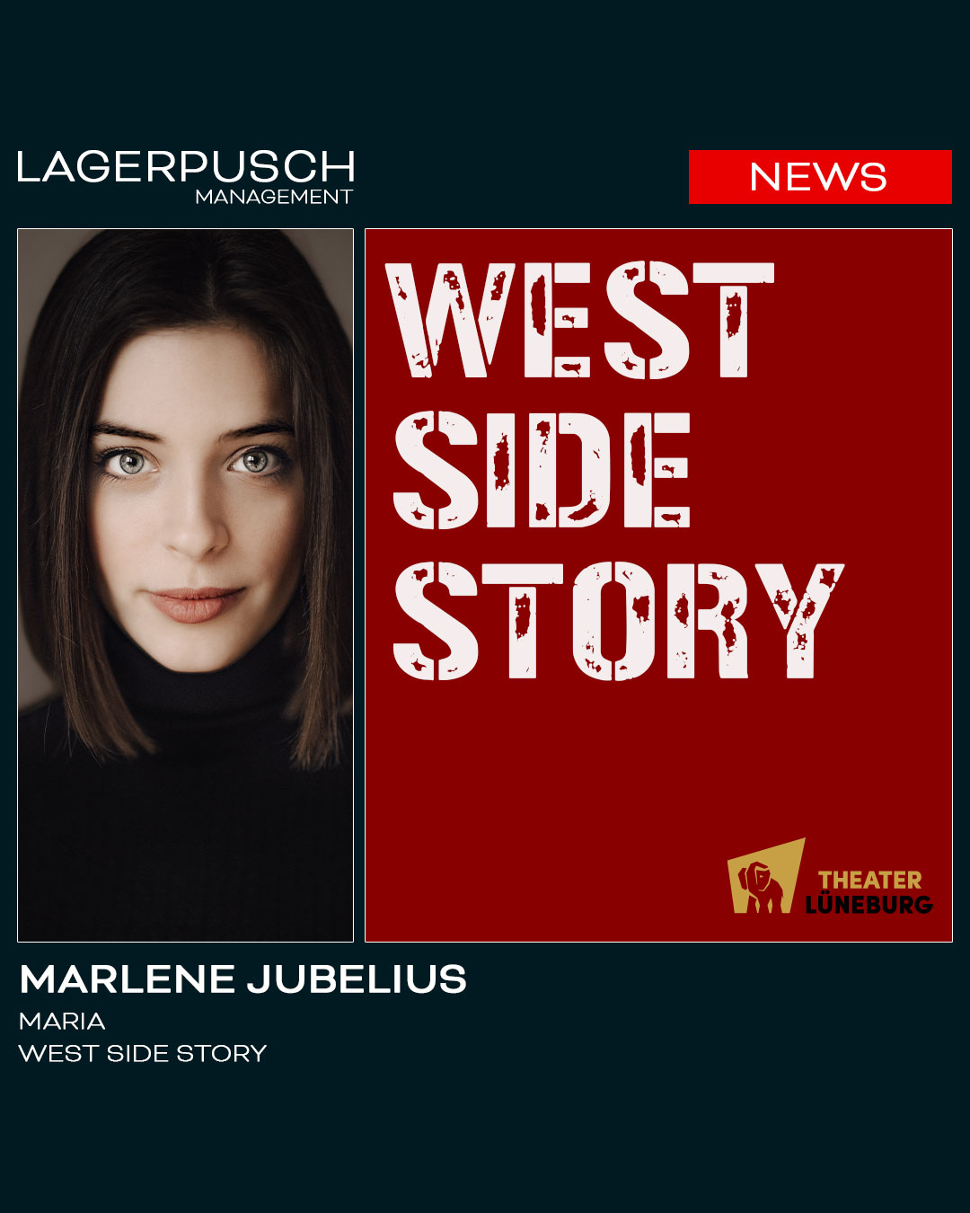 Marlene Jubelius wird Maria in der „West Side Story“ am Theater Lüneburg