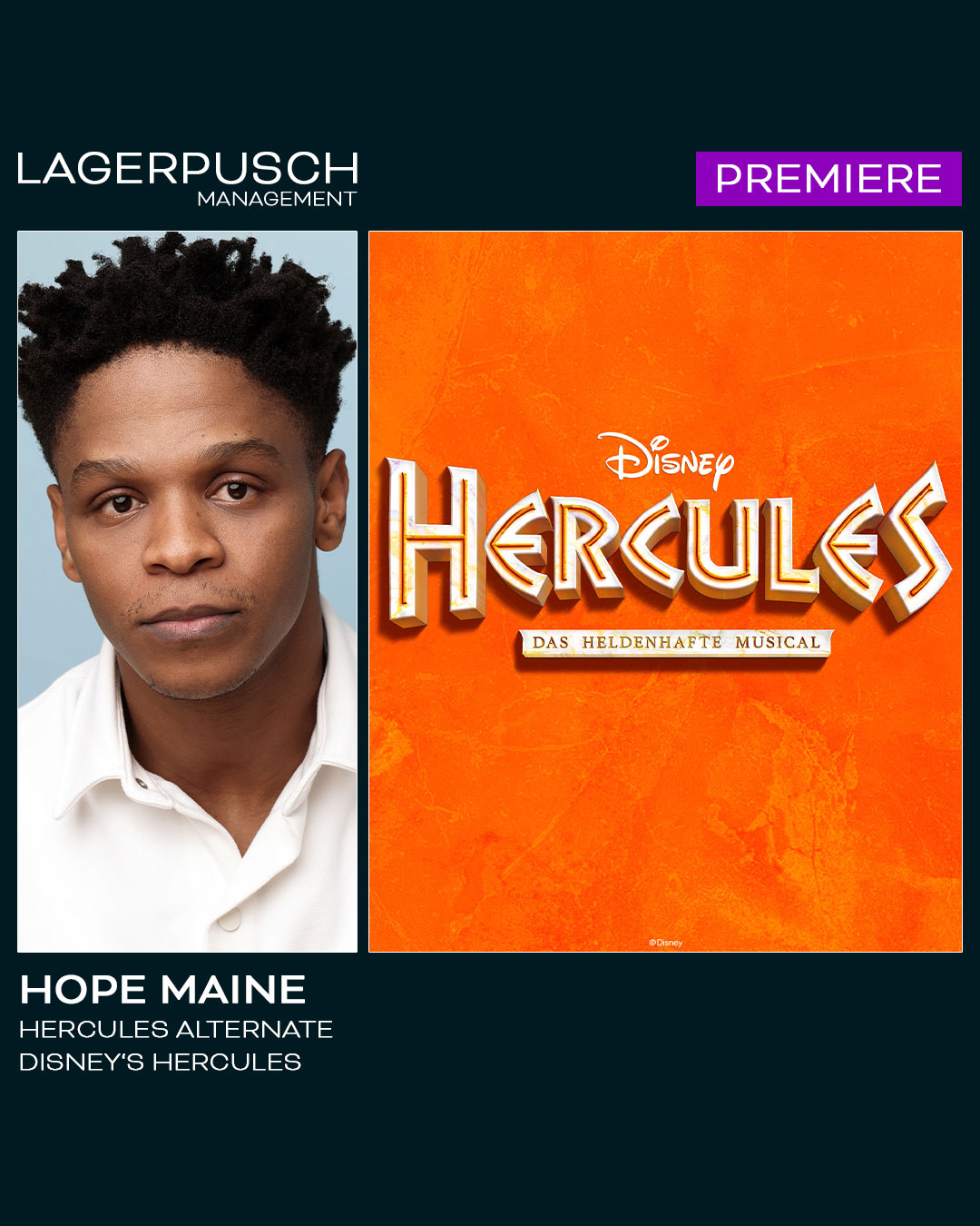 Hope Maine feiert seine erste Show als Hercules
