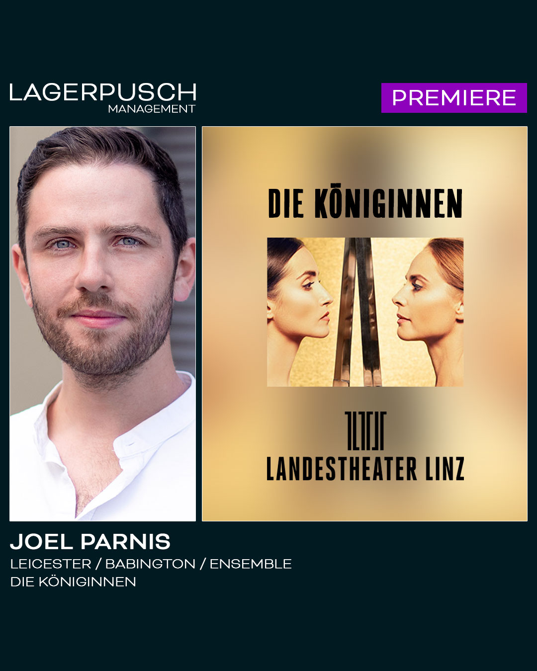 Opening Night: Joel Parnis feiert Uraufführung von „Die Königinnen“ am Landestheater Linz