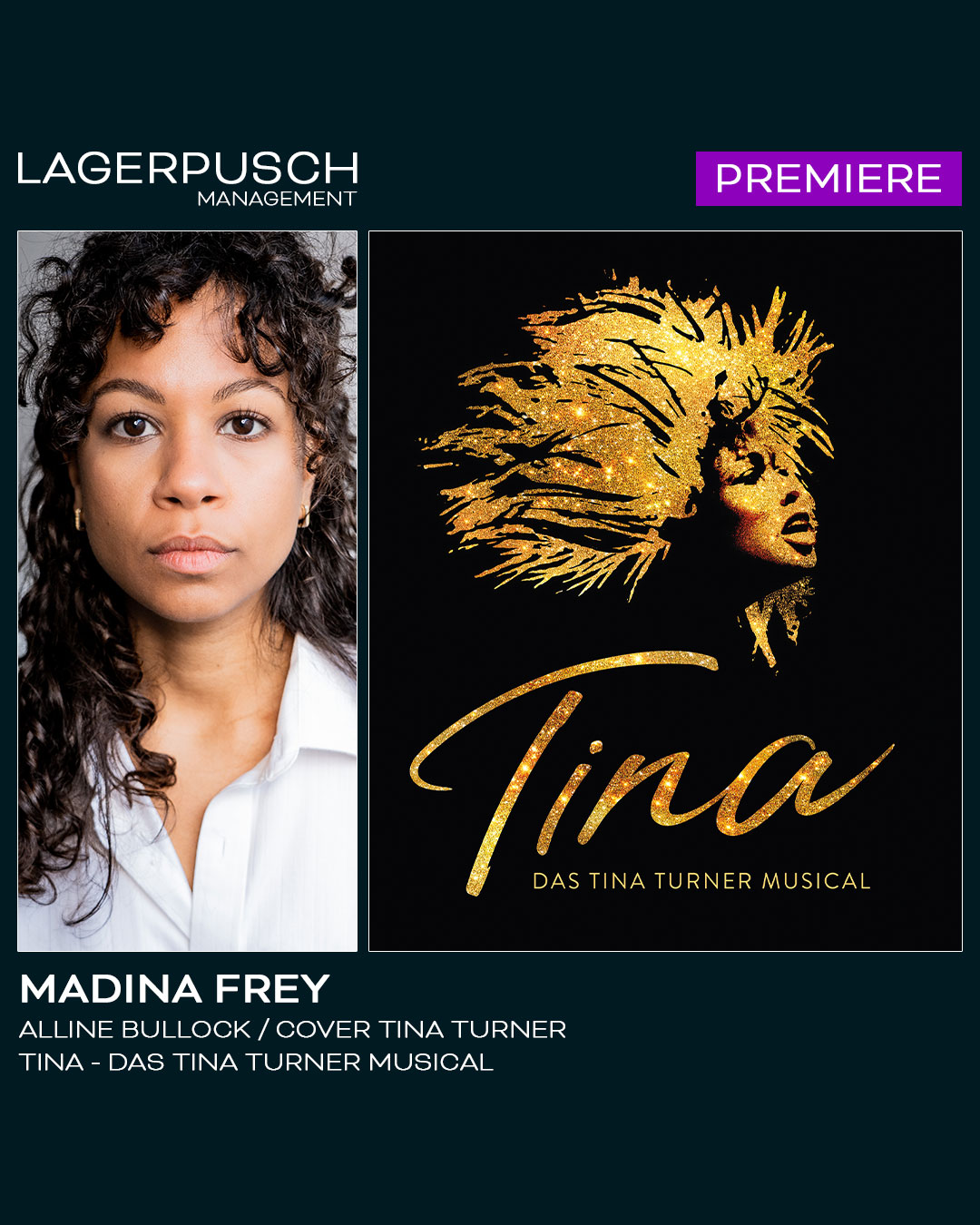 Opening Night/Castchange: Madina Frey feiert Premiere als Erstbesetzung Alline in „Tina – Das Tina Turner Musical“