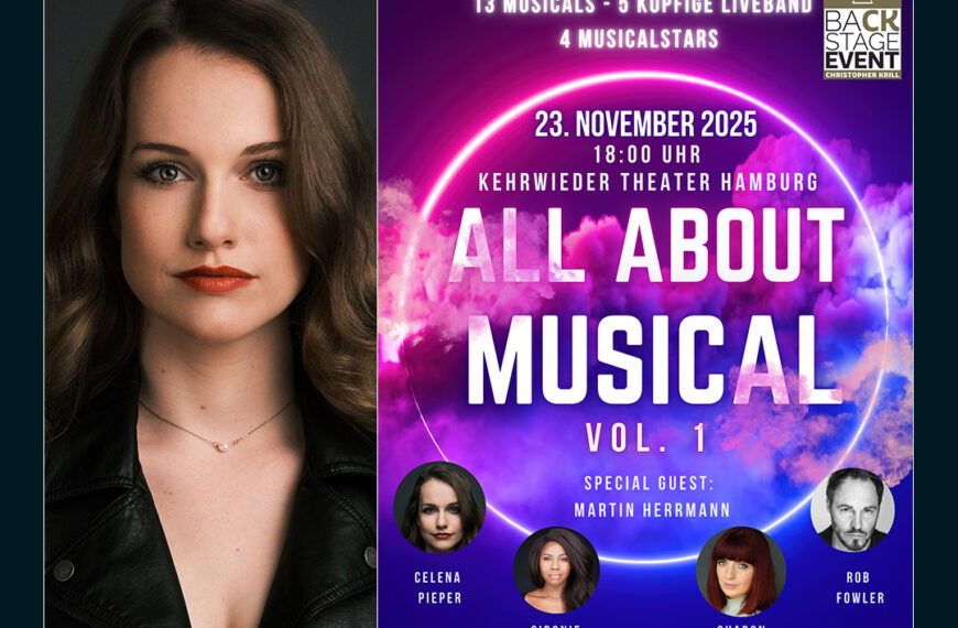 CELENA PIEPER ALS SOLISTIN BEI „ALL ABOUT MUSICAL“