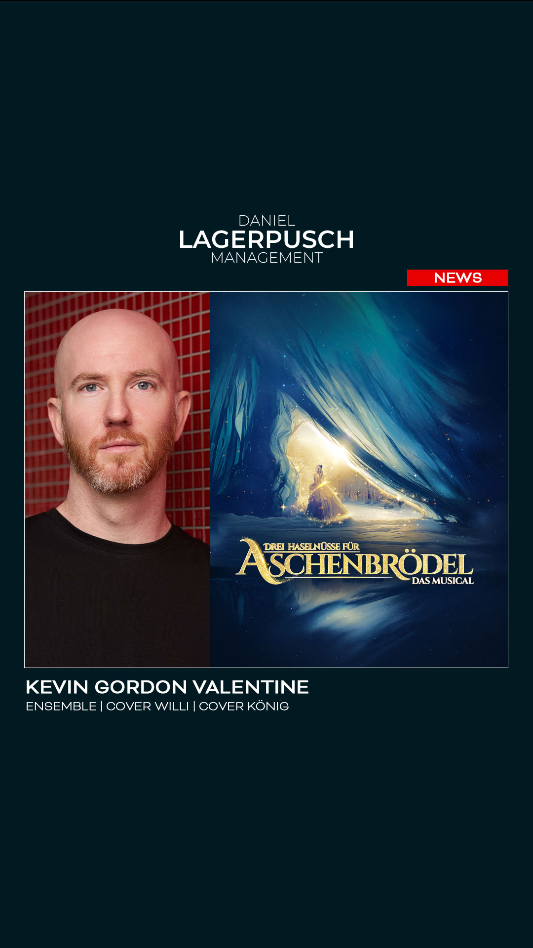 KEVIN GORDON VALENTINE ALS ENSEMBLE, COVER WILLI UND COVER KÖNIG IN „3 HASELNÜSSE FÜR ASCHENBRÖDEL“