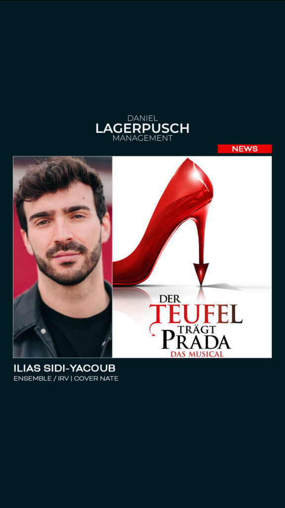 Ilias Sidi-Yacoub wird Ensemble/Irv und Cover Nate in „Der Teufel trägt Prada – Das Musical“ in Hamburg